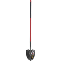Pelle ronde Pro, Lame Acier durci, Fibre de verre, Manche Droit Maritime Industrial Rubber