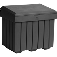 Conteneur d'entreposage &eacute;conomique pour sel/sable, 32" x 23" x 27-1/2", 10 pi³, Gris Maritime Industrial Rubber