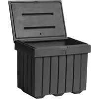 Conteneur d'entreposage &eacute;conomique pour sel/sable, 32" x 23" x 27-1/2", 10 pi³, Gris Maritime Industrial Rubber