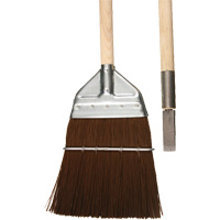 Railway & Track Broom with Chisel, Wood Handle, Polypropylene Bristles, 56" L Maritime Industrial Rubber