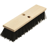 Heavy-Duty Street Broom, 16", Coarse/Stiff, Polypropylene Bristles Maritime Industrial Rubber