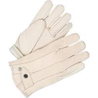 Gants classiques de cordeur, 10, Paume Cuir fleur de vache, Doubleure Molleton Maritime Industrial Rubber