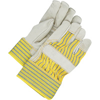 Gants d'ajusteur avec paume renforc&eacute;e, Taille unique, Paume en Cuir fleur de vache, Doublure en Molleton Maritime Industrial Rubber