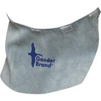 Gander Brand Split Leather Welding Helmet Bib, Pearl Grey Maritime Industrial Rubber