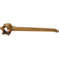 Cl&eacute; pour obturateur de baril, Poign&eacute;e 12", Bronze Maritime Industrial Rubber