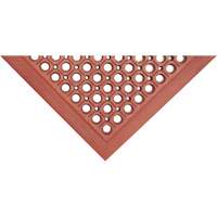 Competitor Series Mats, Slotted, 3' x 5' x 7/8", Orange, Natural Rubber Maritime Industrial Rubber
