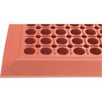Competitor Series Mats, Slotted, 3' x 5' x 7/8", Orange, Natural Rubber Maritime Industrial Rubber