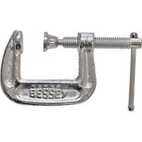 Light-Duty C-Clamp, 1" (25 mm) Capacity, 1" (25 mm) Throat Depth Maritime Industrial Rubber