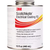 Rev&ecirc;tement &eacute;lectrique FD Scotchkote, Transparent, 15 oz, Canette Maritime Industrial Rubber