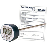 Thermom&egrave;tre avec certificat de calibration, Contact, Num&eacute;rique, -40-450°F (-40-230°C) Maritime Industrial Rubber
