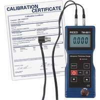 Thickness Gauge with Calibration Certificate, Digital Display, Ultrasound, 0.05" to 7.9" (1.5 mm to 200 mm) Range Maritime Industrial Rubber