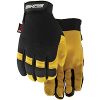 Flextime Water Resistant Gloves, Grain Goatskin Palm, Size Large Maritime Industrial Rubber
