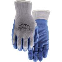 Stealth Blue Chip Coated Gloves, Large, Rubber Latex Coating, 10 Gauge, Polyester Shell Maritime Industrial Rubber