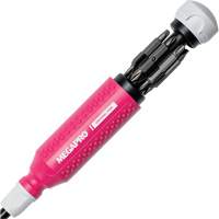 Tournevis multi embouts Original Pink 15-en-1, 8-37/50" lo, Prise Textur&eacute; Maritime Industrial Rubber