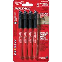 Inkzall Marker, Black, Fine Tip Maritime Industrial Rubber