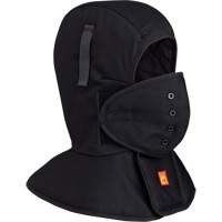 565A Doublure matelass&eacute;e FR &agrave; long col pour casque, Noir, Coton Maritime Industrial Rubber