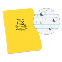 Memo Book, Soft Cover, Yellow, 112 Pages, 3-1/2" W x 5" L Maritime Industrial Rubber