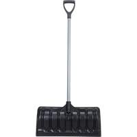 Snow Pusher, Polypropylene Blade, D-Grip Handle, 24-1/2" W Maritime Industrial Rubber