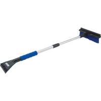 Snow Brush, Telescopic, Polypropylene Blade, 32-1/2" Long, Blue Maritime Industrial Rubber
