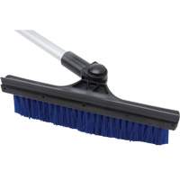 Snow Brush, Telescopic, Polypropylene Blade, 32-1/2" Long, Blue Maritime Industrial Rubber