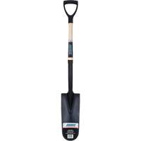 Drain Spade Shovel, Tempered Steel, 14" x 6" Blade, 30" L, D-Grip Handle Maritime Industrial Rubber
