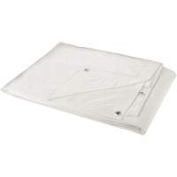 B&acirc;che, Robuste, Blanc, 8' x 6' x 6 mils Maritime Industrial Rubber