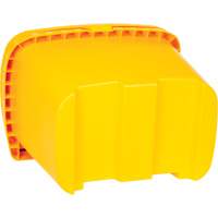 Bacs d'entreposage pour sel & sable, Avec Moraillon, 21" x 27" x 26", 4,24 pi³, Jaune Maritime Industrial Rubber