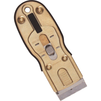 Grattoirs &agrave; lame de rasoir ergonomique, Lame Acier au carbone, Largeur 1-1/2", Manche Caoutchouc Maritime Industrial Rubber