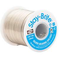 Stay-Brite&reg; Solders, Lead-Free, 96% Tin 4% Silver, Solid Core, 0.09375" Dia. Maritime Industrial Rubber