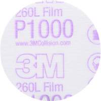 Gold Hookit Disc, 3" Dia., P1000 Grit, Aluminum Oxide, C-Weight Maritime Industrial Rubber