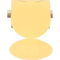 Disque abrasif dor&eacute; en rouleau de papier Stikit, 5" dia., Grain P180, Oxyde d'aluminium Maritime Industrial Rubber