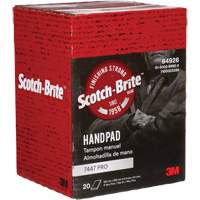 Scotch-Brite 7447 Hand Pads, Aluminum Oxide, 9" x 6", Very Fine Grit Maritime Industrial Rubber