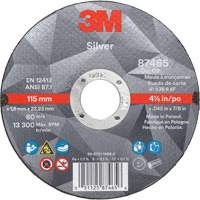 Silver Cut-Off Wheel, 4" x 0.035", 1/4" Arbor, Type 1, Ceramic, 19100 RPM Maritime Industrial Rubber