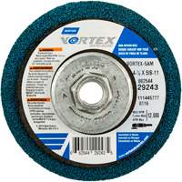 Vortex Rapid Blend Non-Woven Depressed Center Abrasive Disc, 4-1/2" Dia., 100-120 Grit, Aluminum Oxide Maritime Industrial Rubber