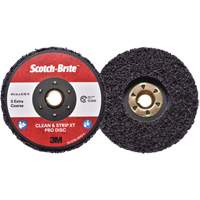 Disque  Clean and Strip  XT Pro Scotch-Brite, 4-1/2" dia., Grain Extra grossier, Carbure de silicium Maritime Industrial Rubber