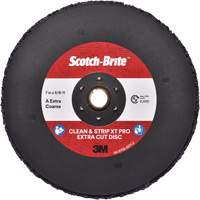 Disque extra coupe  Clean and Strip  XT Pro Scotch-Brite, 7" dia., Grain Extra grossier, Oxyde d'aluminium Maritime Industrial Rubber
