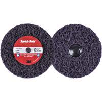 Disque  Clean and Strip  XT Pro Roloc Scotch-Brite, 4" dia., Grain Extra grossier, Carbure de silicium Maritime Industrial Rubber