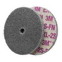 Scotch-Brite EXL Unitized Wheel, 6" x 1/4", 1/4" Arbor, Fine Grit, Aluminum Oxide/Ceramic/Zirconium Maritime Industrial Rubber