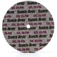 Scotch-Brite EXL Unitized Wheel, 6" x 1/4", 1/4" Arbor, Fine Grit, Silicon Carbide Maritime Industrial Rubber