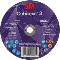 Cubitron 3 Cut-Off Wheel, 4" x 0.045", 3/8" Arbor, Type T1, Ceramic, 21000 RPM Maritime Industrial Rubber