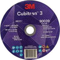 Cubitron 3 Cut-Off Wheel, 7" x 0.09", 7/8" Arbor, Type T27, Ceramic, 8500 RPM Maritime Industrial Rubber