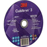 Cubitron 3 Cut-Off Wheel, 7" x 0.09", 7/8" Arbor, Type T27, Ceramic, 8500 RPM Maritime Industrial Rubber