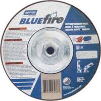 Disque de meulage et tronçonnage BlueFire, 7" x 1/8", Arbre de 5/8"-11, Type 27, Alumine de zirconium Maritime Industrial Rubber