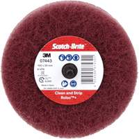 Scotch-Brite Roloc Plus General Purpose Scuffing Wheel, 4" Dia. Maritime Industrial Rubber