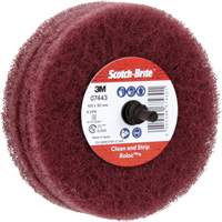 Scotch-Brite Roloc Plus General Purpose Scuffing Wheel, 4" Dia. Maritime Industrial Rubber