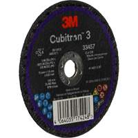 Cubitron 3 Cut-Off Wheel, 3" x 0.063", 3/8" Arbor, Ceramic Maritime Industrial Rubber