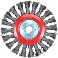 Bosses &agrave; fils nou&eacute;s standards, Dia. 4-1/2", Fils 0,02", Arbre 5/8"-11, Acier Maritime Industrial Rubber