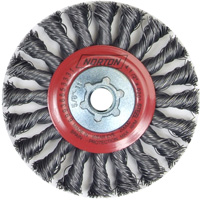 Roue compl&egrave;te de c&acirc;ble de torsion, Dia. 4", Fils 0,02", Arbre 5/8"-11, Acier Maritime Industrial Rubber