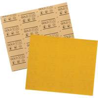 Feuille abrasive dor&eacute;e 12541, 9" x 11", Grain 320, Oxyde d'aluminium Maritime Industrial Rubber
