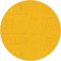 Hookit Gold Abrasive Disc, 09213, 3" Dia., 180 Grit, Aluminum Oxide, C-Weight Maritime Industrial Rubber